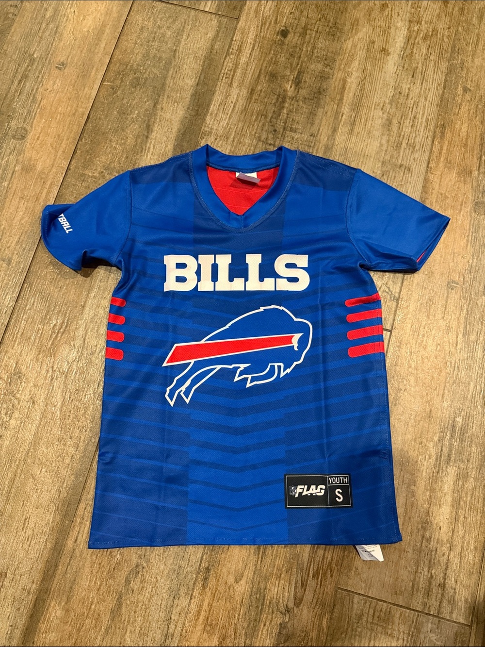 Bills Kids Blue Short-Sleeve Jersey - Youth S